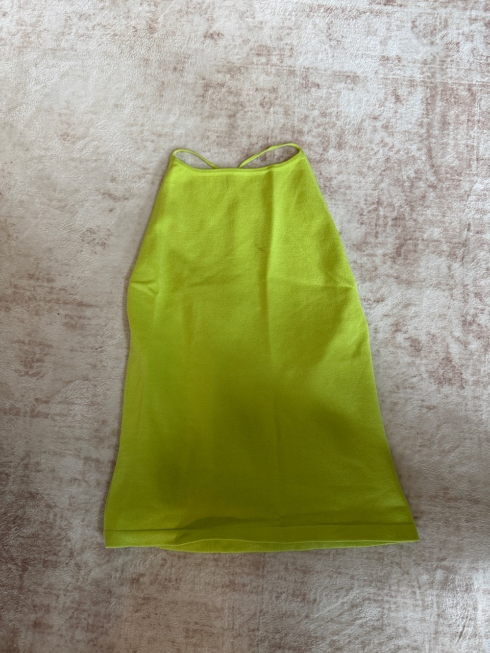 Meshki Neon Lime Halter Tank Top